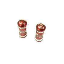 Tapa Valvula Aluminio Rojo (Par)