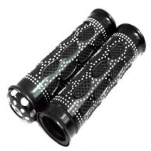 puños aluminio negro de circulos