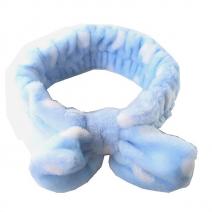 Bandana para maquillaje (azul con blanco)