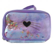 Porta cosmeticos peluche, Morado