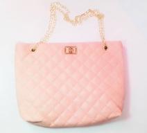 Cartera Tirantes de Cadena Rosado Claro 