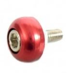 TORNILLO FRONTAL REDONDO ROJO (CON TUERCA)