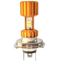Bombillo Faro Led Dorado 3 Patas H4
