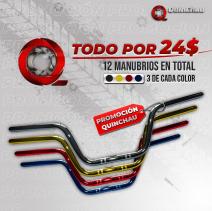 Combo 12 Manubrios Aluminio Colores