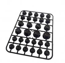 TAPAS DECORATIVAS TORNILLOS MOTOR NEGRO