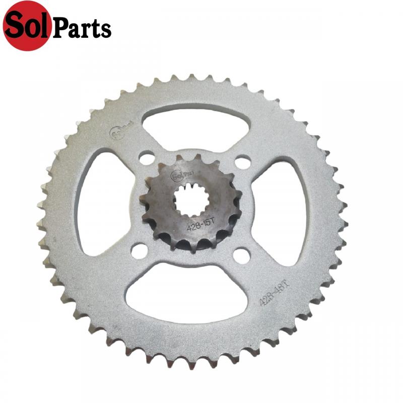 Set Rodaje 15/48T HJ200SM Solpart (PiñonCorona) 