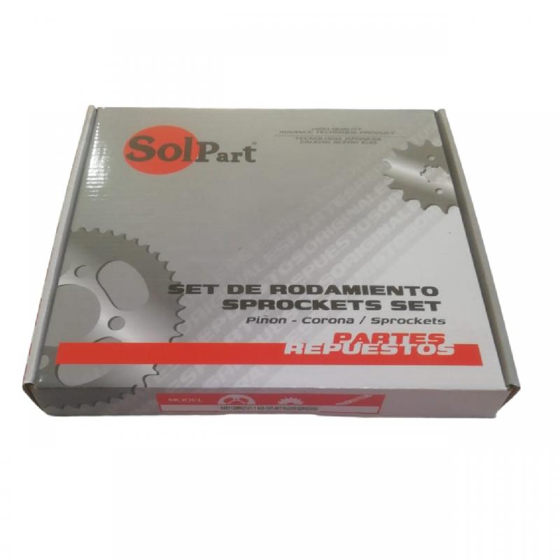 Set Rodaje 15/48T HJ200SM Solpart (PiñonCorona) 