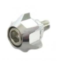 TORNILLO FRONTAL ESTRELLA PLATEADO (CON TUERCA)