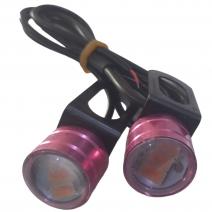 LED MINI OJO ANGEL RETROVISOR ROSADO (PAR)