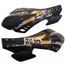 PROTECTOR LEVA DECORATIVO NEGRO PAR