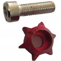 TORNILLO FRONTAL ESTRELLA ROJO (SIN TUERCA)