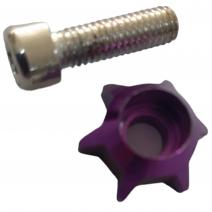 TORNILLO FRONTAL ESTRELLA MORADO (SIN TUERCA)