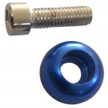 TORNILLO FRONTAL REDONDO AZUL (SIN TUERCA)