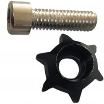 TORNILLO FRONTAL ESTRELLA NEGRO (SIN TUERCA)