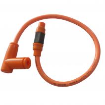 CABLE DE BUJIA ANARANJADO CON PIPA