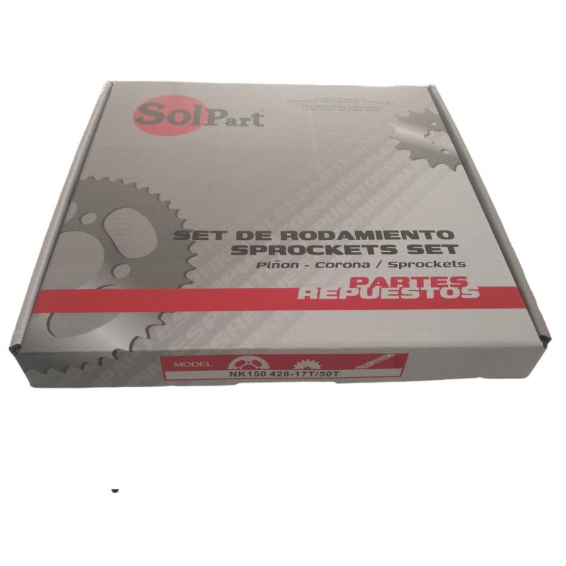 KIT CORONA/PIÑON 50/17T SET HJ150KA-NK 428