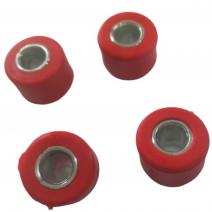 Buje Corona Jaguar Goma Rojo Metal Rin Rayos