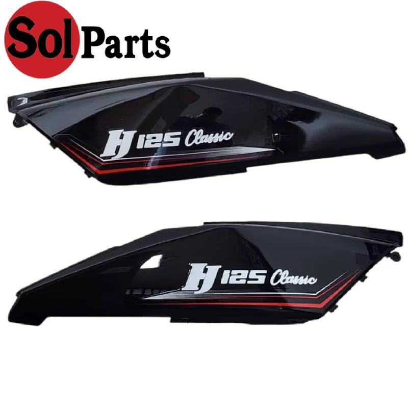 TAPAS TRASERAS NEGRAS PAR HJ125C CLASSIC SOLPART