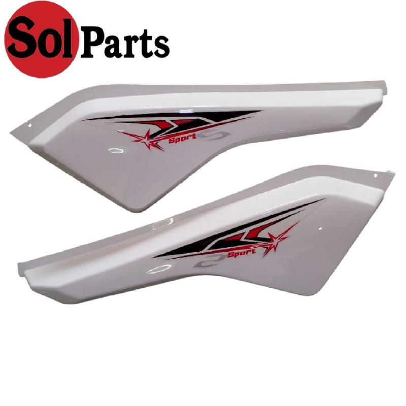 TAPAS TRASERAS BLANCAS PAR HJ125S SPORT SOLPART
