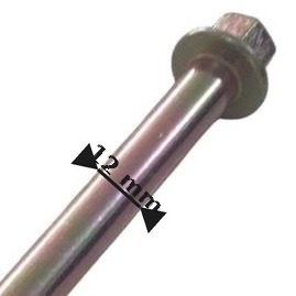 EJE RUEDA RIN DELANTERO HJ110M SOLPART